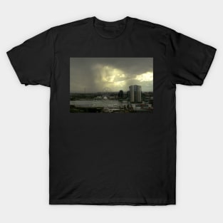 Rain Approaching, Docklands, Melbourne T-Shirt